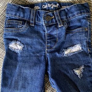 Cat & Jack Dark Blue Ripped Jeans